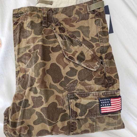 Polo Ralph Lauren Voyager Patchwork Camo Utility Cargo Pants. New with tags. - Picture 10 of 14